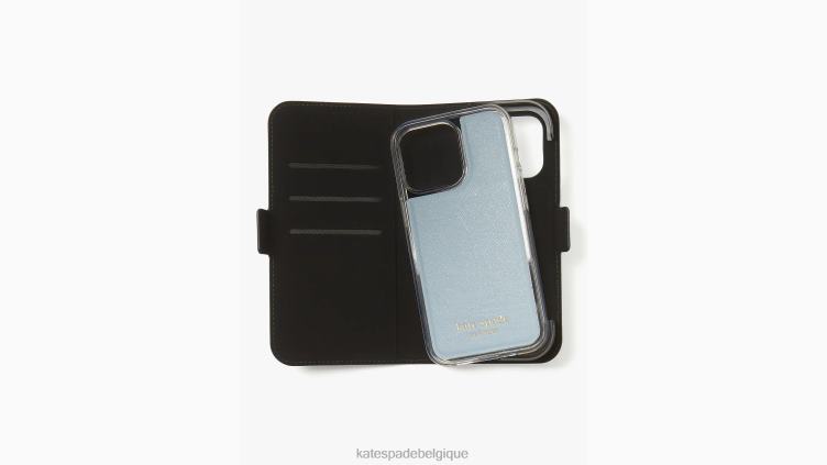 coque folio à enveloppe magnétique morgan pour iphone 13 pro Kate Spade femmes accessoires D82881429 bleu harmonie