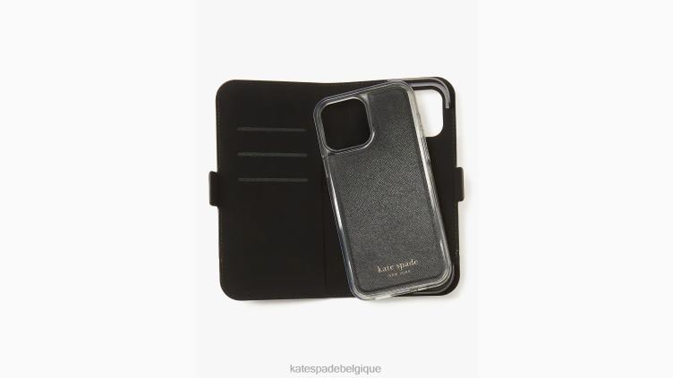 coque folio magnétique morgan colorblock pour iphone 13 pro max Kate Spade femmes accessoires D82881325 cornouiller pâle multi
