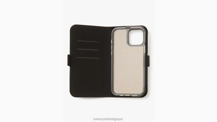 coque folio magnétique morgan colorblock pour iphone 13 pro max Kate Spade femmes accessoires D82881325 cornouiller pâle multi