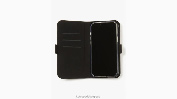 coque folio magnétique morgan colorblock pour iphone 13 pro max Kate Spade femmes accessoires D82881325 cornouiller pâle multi