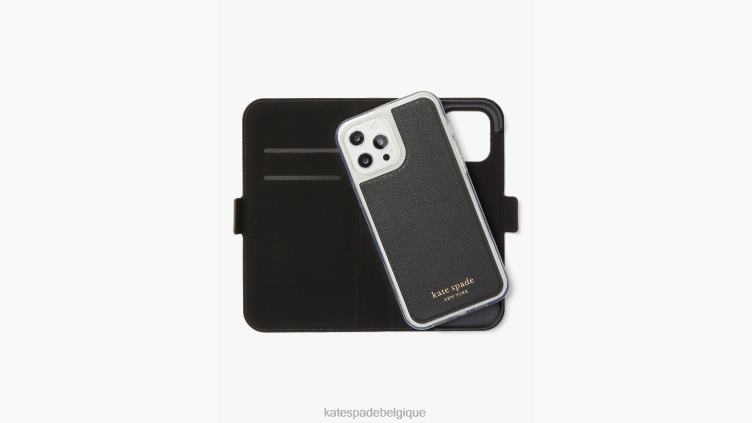 coque folio magnétique pour iphone 13 pro max pamplemousse spencer Kate Spade femmes accessoires D82881422 rose multicolore