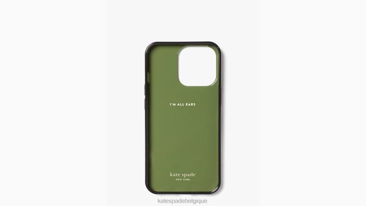 coque iphone 13 pro à paillettes roseraie Kate Spade femmes accessoires D82881439 noir multicolore