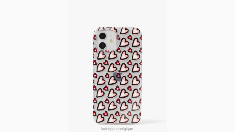 coque iphone 14 coeur Kate Spade femmes accessoires D82881427 effacer multi
