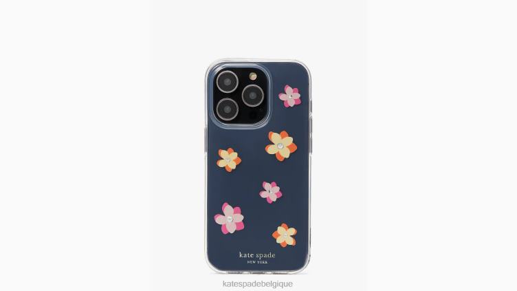 coque iphone 14 pro fleurs et douches Kate Spade femmes accessoires D82881411 effacer multi