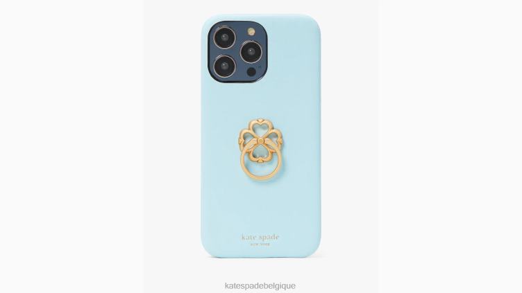 coque iphone 14 pro max avec support en cuir morgan saffiano Kate Spade femmes accessoires D82881277 piscine parfaite
