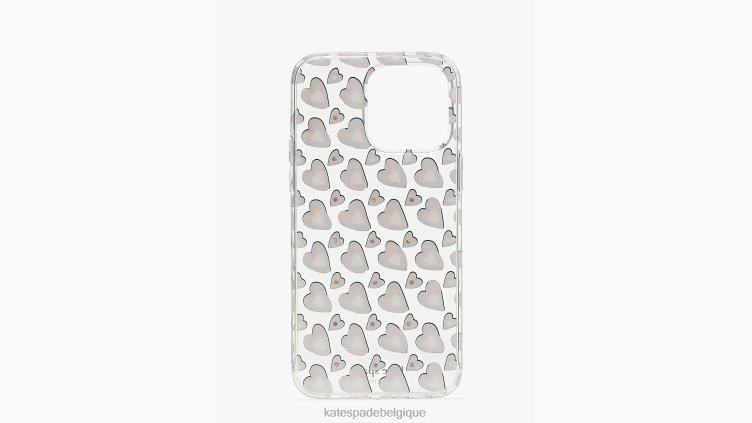 coque iphone 14 pro max coeur Kate Spade femmes accessoires D82881432 effacer multi