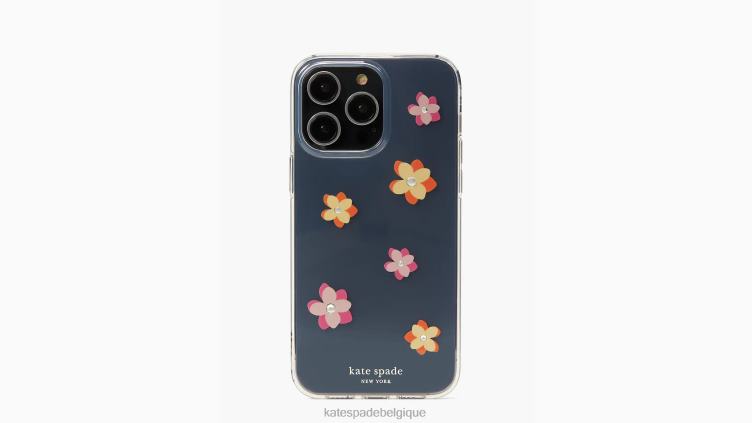 coque iphone 14 pro max fleurs et douches Kate Spade femmes accessoires D82881417 effacer multi