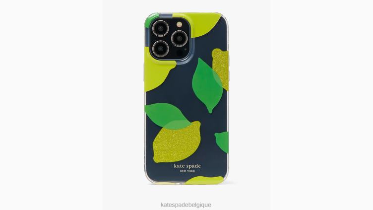 coque iphone 14 pro max goutte de citron Kate Spade femmes accessoires D82881272 effacer multi