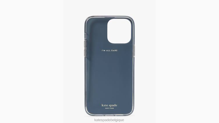 coque iphone 14 pro max monogramme de fleurs Kate Spade femmes accessoires D82881353 bleu mante