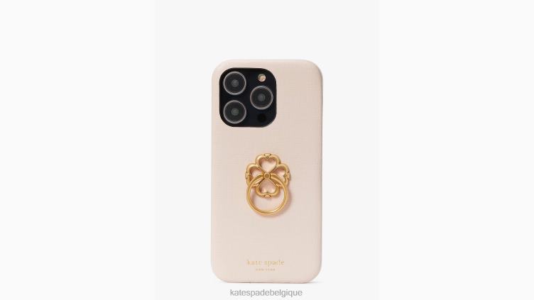 coque iphone 14 pro morgan saffiano en cuir avec anneau Kate Spade femmes accessoires D82881408 plage du matin