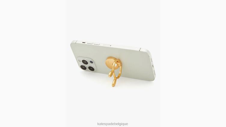 support de bague de lapin du nouvel an lunaire Kate Spade femmes accessoires D82881403 or métallisé