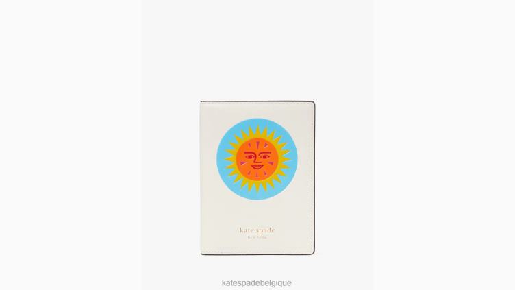alexander girard x porte-passeport new york Kate Spade femmes accessoires D8288346 crème multi