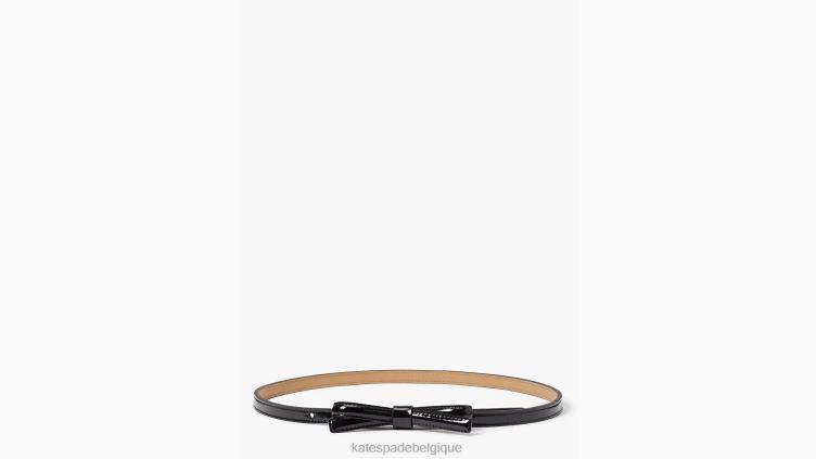 ceinture vernie à nœud Kate Spade femmes accessoires D82881342 noir