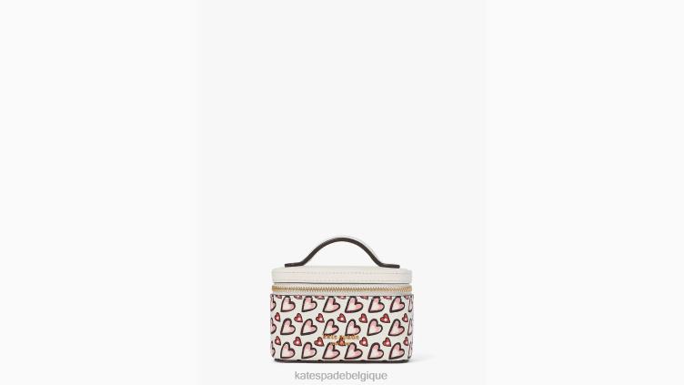 coffret à bijoux Morgan Fancy Hearts Kate Spade femmes accessoires D82881412 crème multi