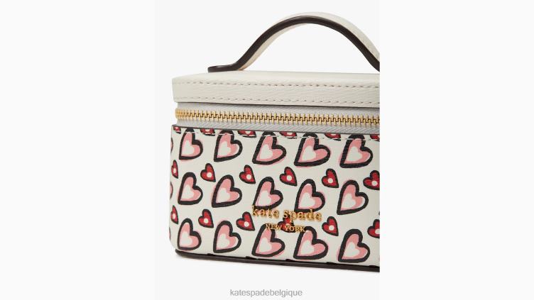coffret à bijoux Morgan Fancy Hearts Kate Spade femmes accessoires D82881412 crème multi