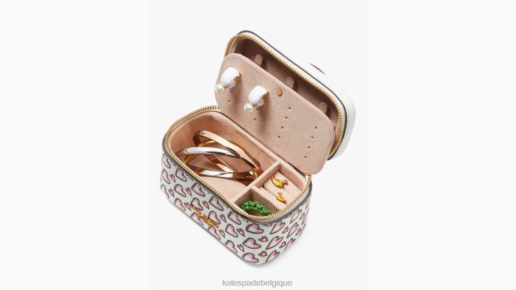coffret à bijoux Morgan Fancy Hearts Kate Spade femmes accessoires D82881412 crème multi