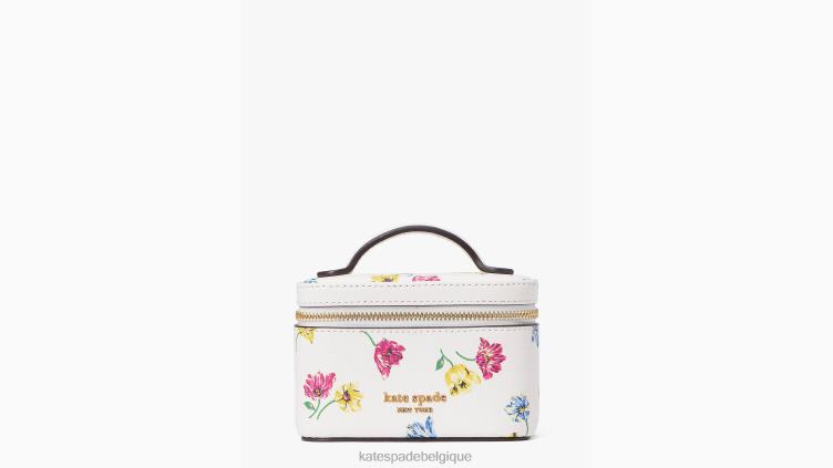 coffret à bijoux en forme de tulipe Morgan Kate Spade femmes accessoires D8288406 crème multi