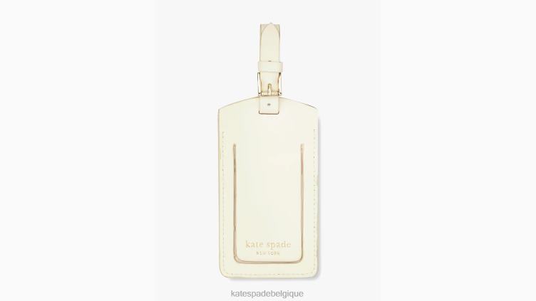 je manque à Mme l'étiquette de bagage Kate Spade femmes accessoires D82881301 parchemin