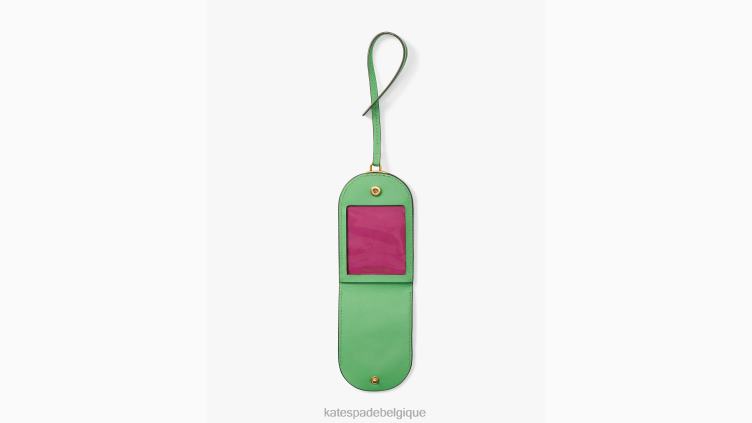 étiquette à bagage Alexander Girard x New York Kate Spade femmes accessoires D82881260 vert multicolore