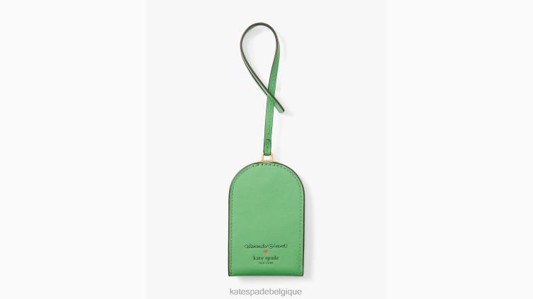 étiquette à bagage Alexander Girard x New York Kate Spade femmes accessoires D82881260 vert multicolore