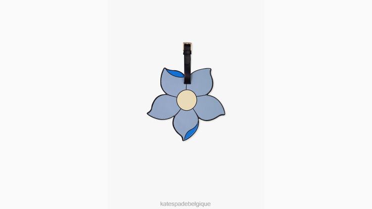 étiquette de bagage pour parterre de fleurs Kate Spade femmes accessoires D82881306 bleu multicolore