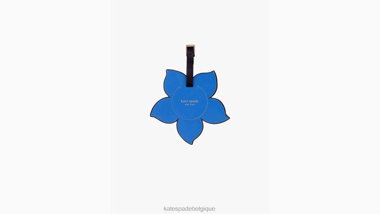 étiquette de bagage pour parterre de fleurs Kate Spade femmes accessoires D82881306 bleu multicolore