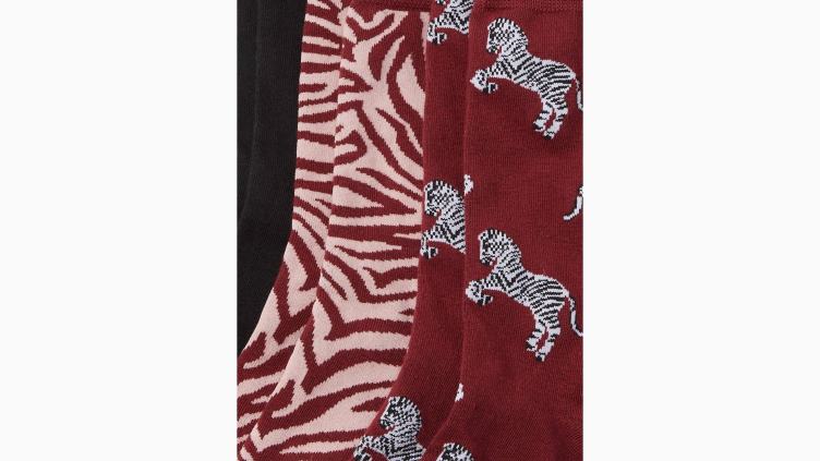 zèbre - lot de 3 paires de chaussettes mi-mollet en boîte Kate Spade femmes accessoires D82881450 multi