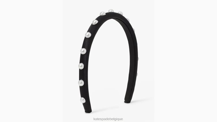 bandeau skinny orné de perles Kate Spade femmes accessoires D82881457 noir