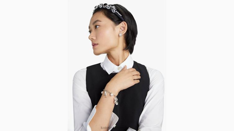 bandeau skinny orné de strass Kate Spade femmes accessoires D82881440 noir