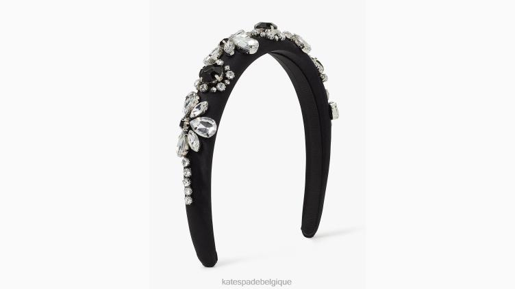 bandeau skinny orné de strass Kate Spade femmes accessoires D82881440 noir