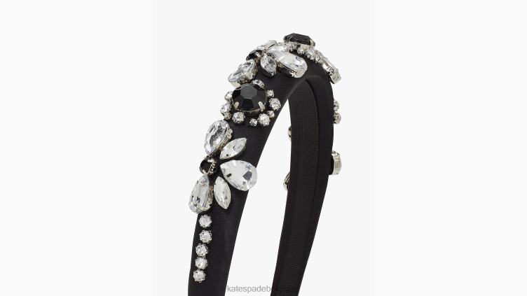 bandeau skinny orné de strass Kate Spade femmes accessoires D82881440 noir