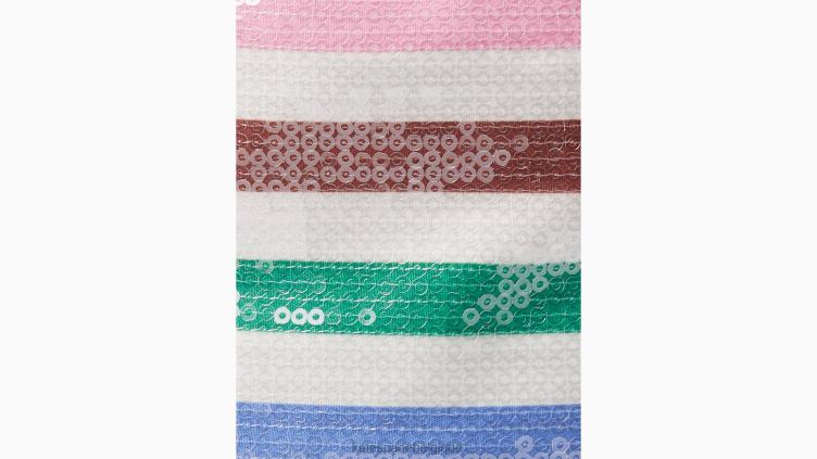 bob à sequins et rayures Adventure Kate Spade femmes accessoires D82881313 crème mlti