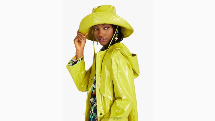 chapeau de pluie à long bord Kate Spade femmes accessoires D82881404 le zeste de lime