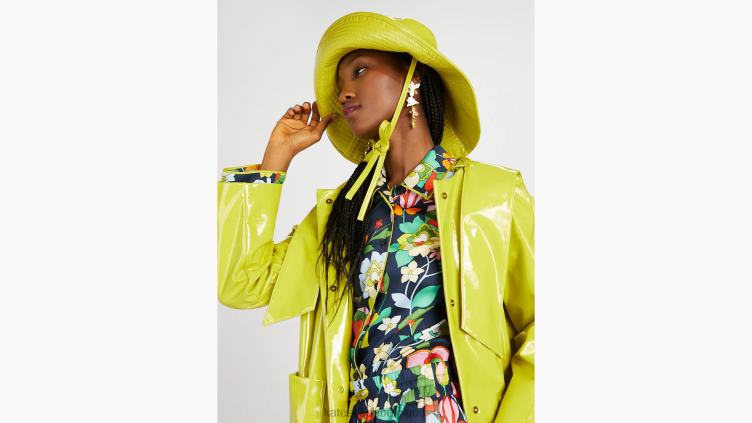 chapeau de pluie à long bord Kate Spade femmes accessoires D82881404 le zeste de lime