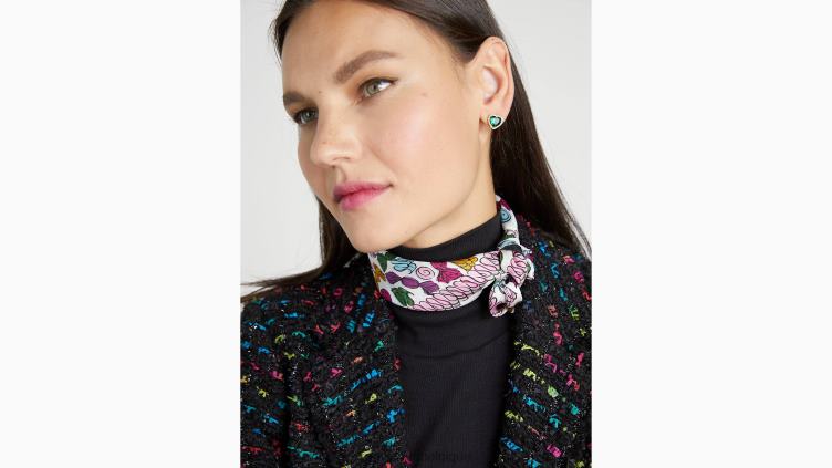 bandana en soie bonbons festifs Kate Spade femmes accessoires D82881447 multi