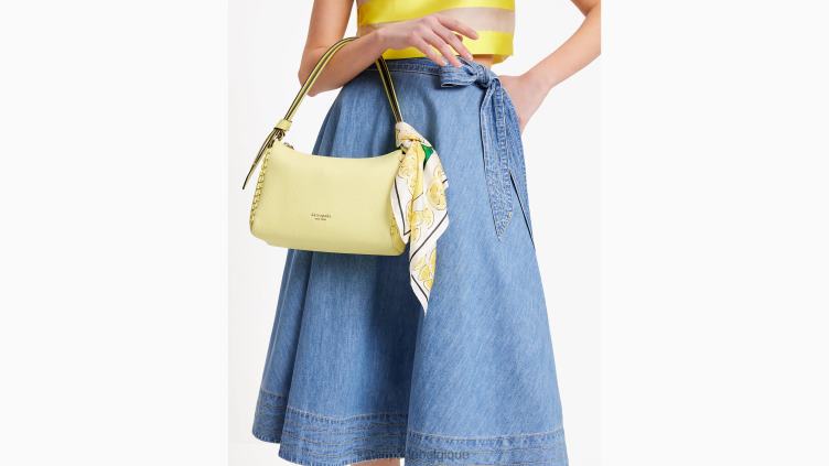bandana en soie citrons Kate Spade femmes accessoires D82881294 crème/jaune