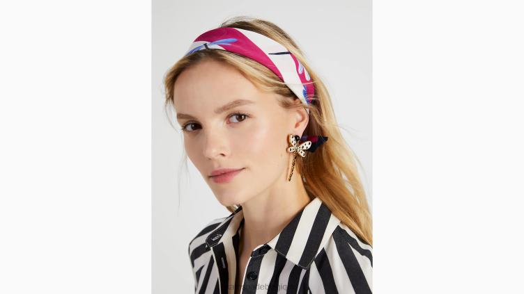 bandana libellule Kate Spade femmes accessoires D82881364 prune rose
