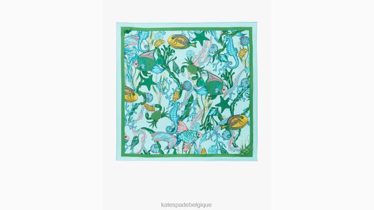 sous le bandana en soie de la mer Kate Spade femmes accessoires D82881264 jacinthe