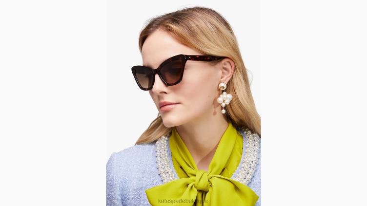 lunettes de soleil Amélie Kate Spade femmes accessoires D82881324 la Havane
