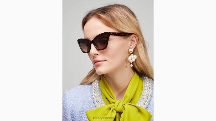 lunettes de soleil Amélie Kate Spade femmes accessoires D82881324 la Havane