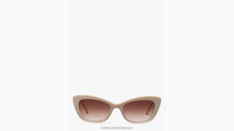 lunettes de soleil Mérida Kate Spade femmes accessoires D82881373 crème multi