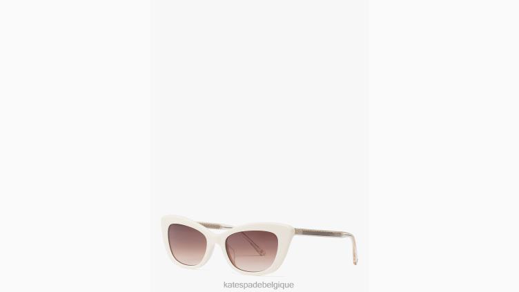 lunettes de soleil Mérida Kate Spade femmes accessoires D82881373 crème multi