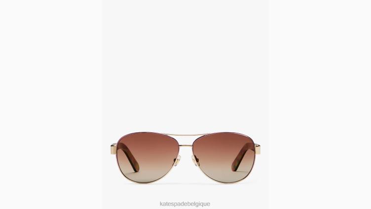 lunettes de soleil dalia Kate Spade femmes accessoires D82881309 Or rouge