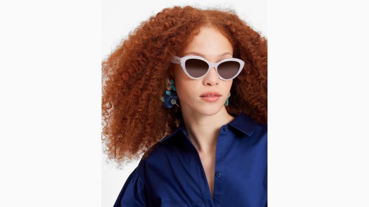 lunettes de soleil juin Kate Spade femmes accessoires D82881396 blanc