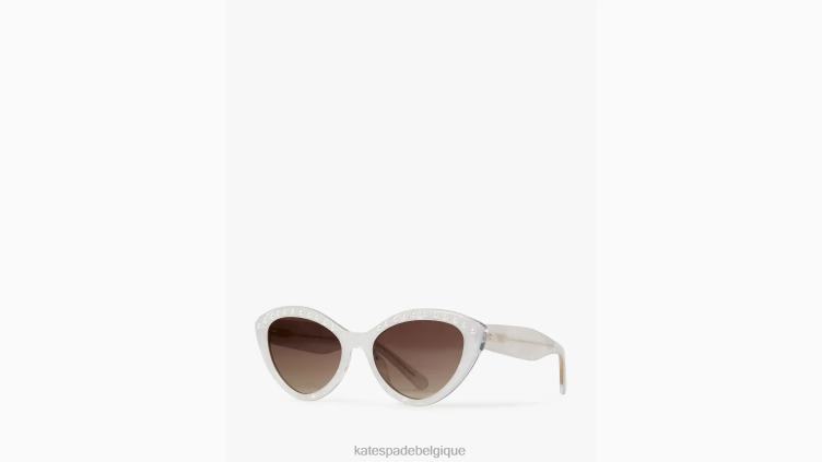 lunettes de soleil juin Kate Spade femmes accessoires D82881396 blanc