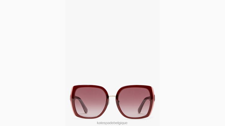 lunettes de soleil kimber Kate Spade femmes accessoires D82881339 rouge