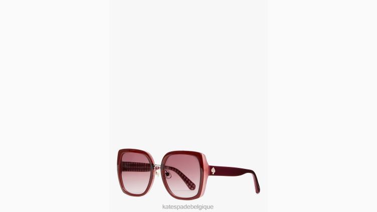 lunettes de soleil kimber Kate Spade femmes accessoires D82881339 rouge