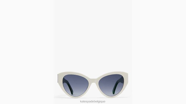 lunettes de soleil motif cachemire Kate Spade femmes accessoires D82881314 blanc