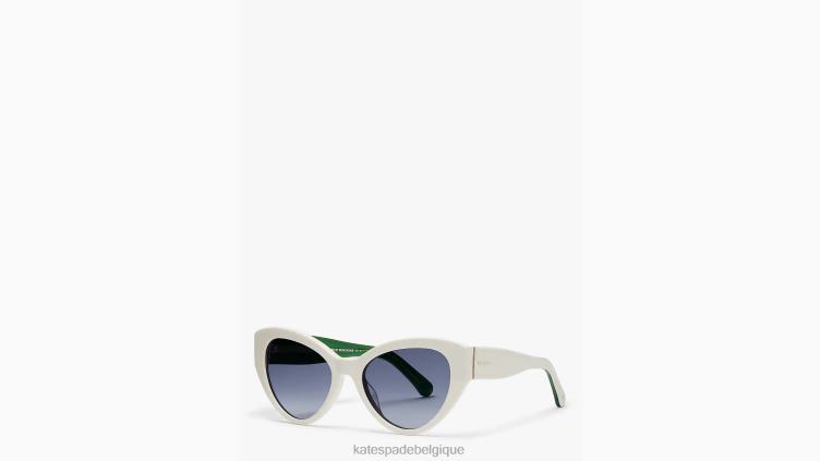 lunettes de soleil motif cachemire Kate Spade femmes accessoires D82881314 blanc