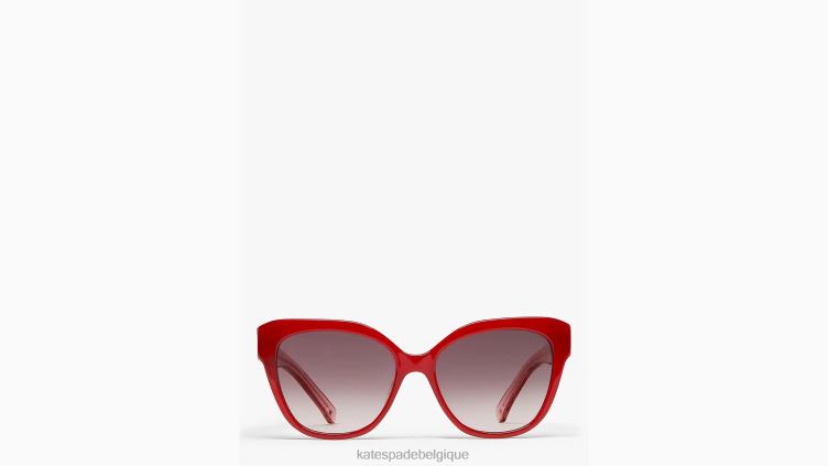 lunettes de soleil savane Kate Spade femmes accessoires D82881394 rouge